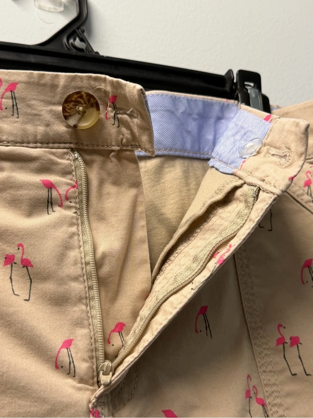 croft & barrow Beige Skort with Pink Flamingo Print - Picture 3 of 11